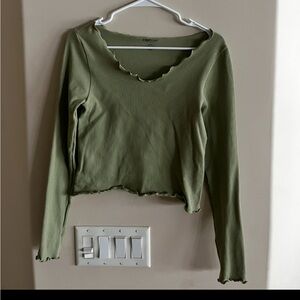 PACSUN SMALL RIBBED LONG SLEEVE